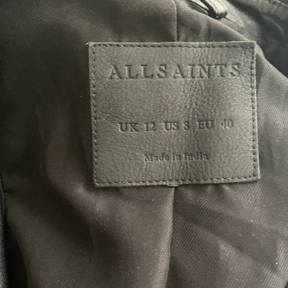Allsaints Balfern Leather Jacket - Picture 12 of 16